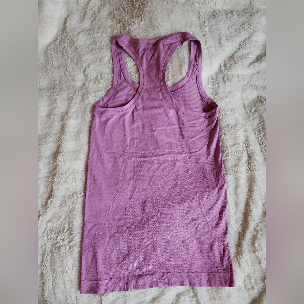 LULULEMON Fitted racerback Purple Tank Top with Wide Straps
